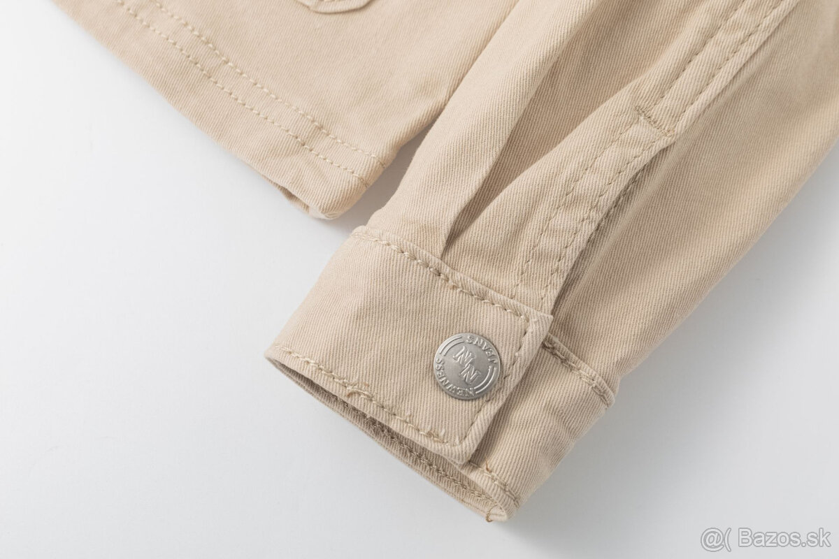 Chlapčenská džínsová bunda – béžová – nová - 7