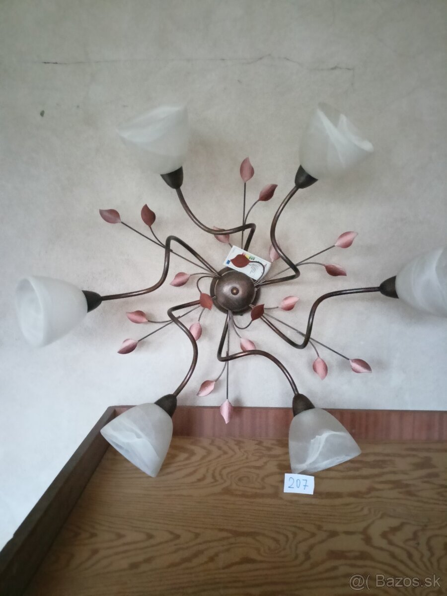 Nové malované, sklenene lustre - 7