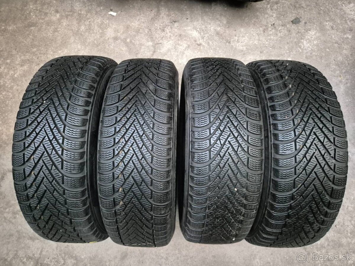 185/60 r16 zimné 4 ks PIRELLI dezén 8,7 - 7,7 mm - 7