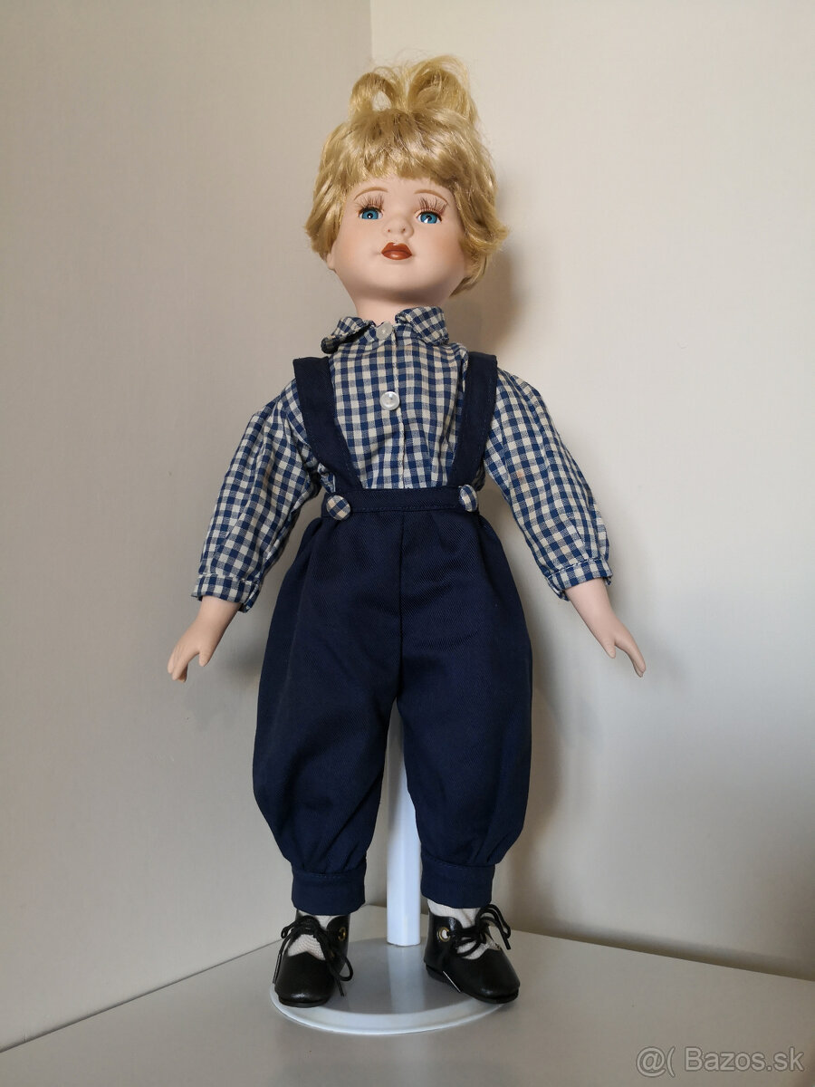 Stará porcelánová zberateľská bábika 42cm - 7