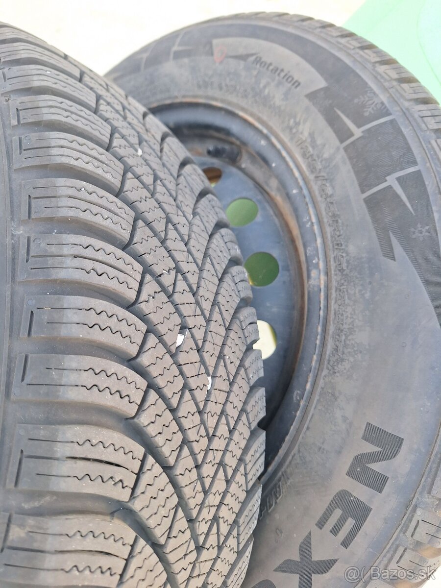 Sada zimných kolies 185/65R15 na plechových diskoch - 7