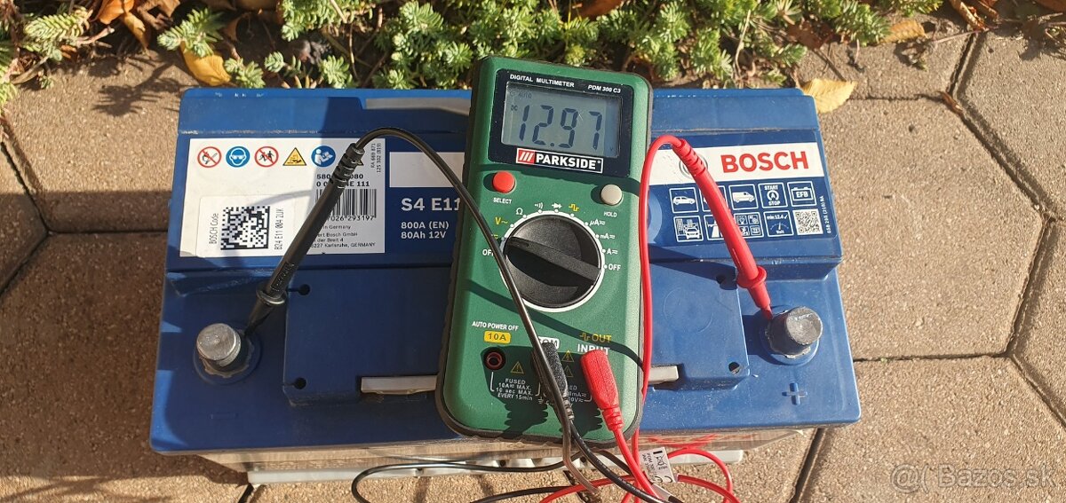 AGM, EFB akumulator autobateria BOSCH S4 E11, 80Ah, 12V - 7