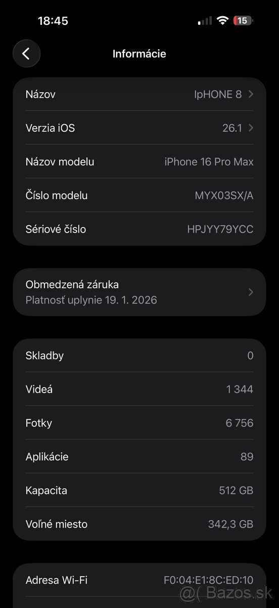 Apple iPhone 16 Pro Max 512GB čierny - záruka 01/27 - 7