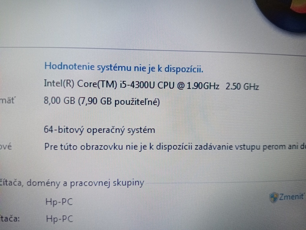 predám 12" HP elitebook 820 g1 / Intel core i5 / 8gb ram - 7