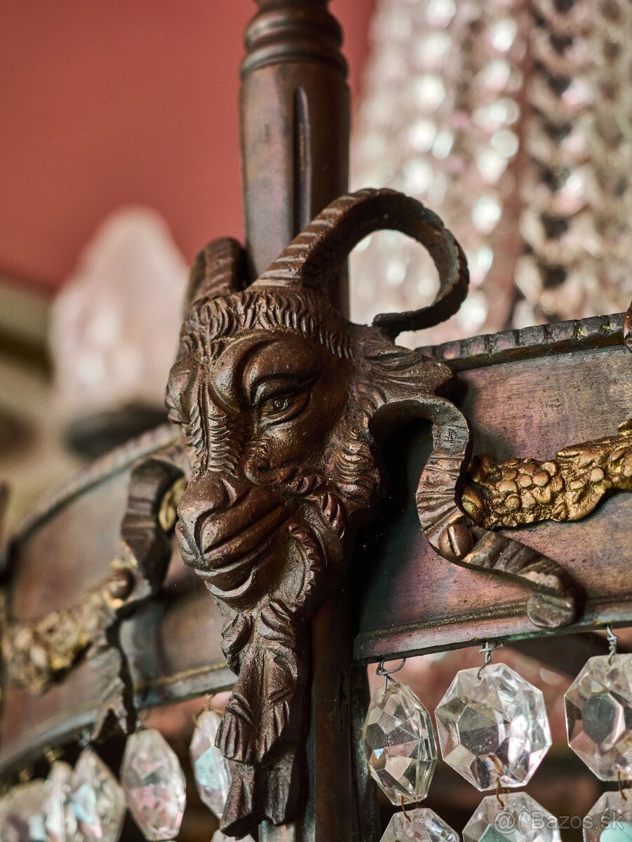 Veľký starožitný luster Ľudovít XVI - Hruška - 7