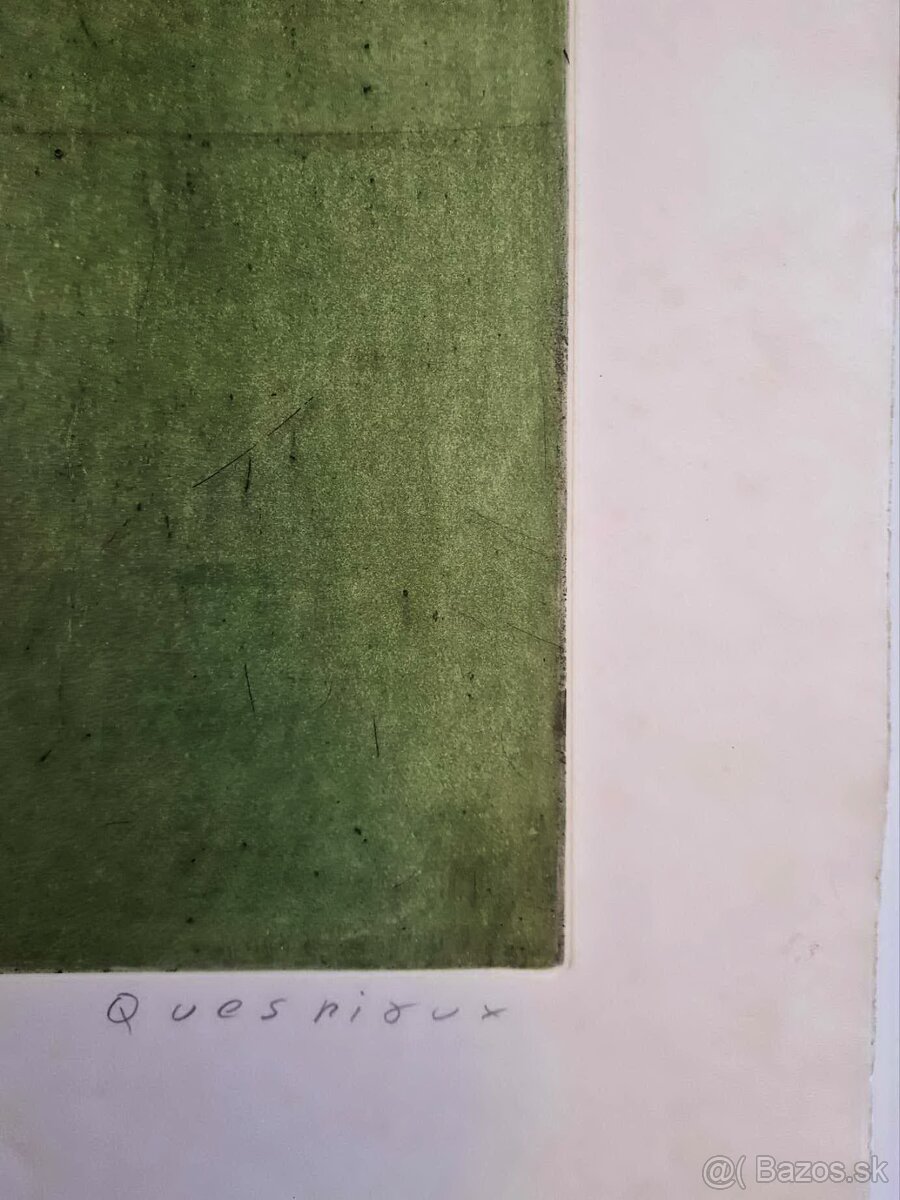 BERNARD QUESNIAUX - Amamcs (Lept,podpis) / Abstraktny figur. - 7