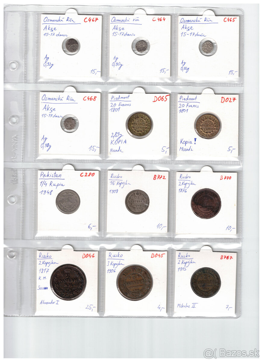 stare mince Europa/Svet 18.,19. a 1.pol. 20. storocia - 7