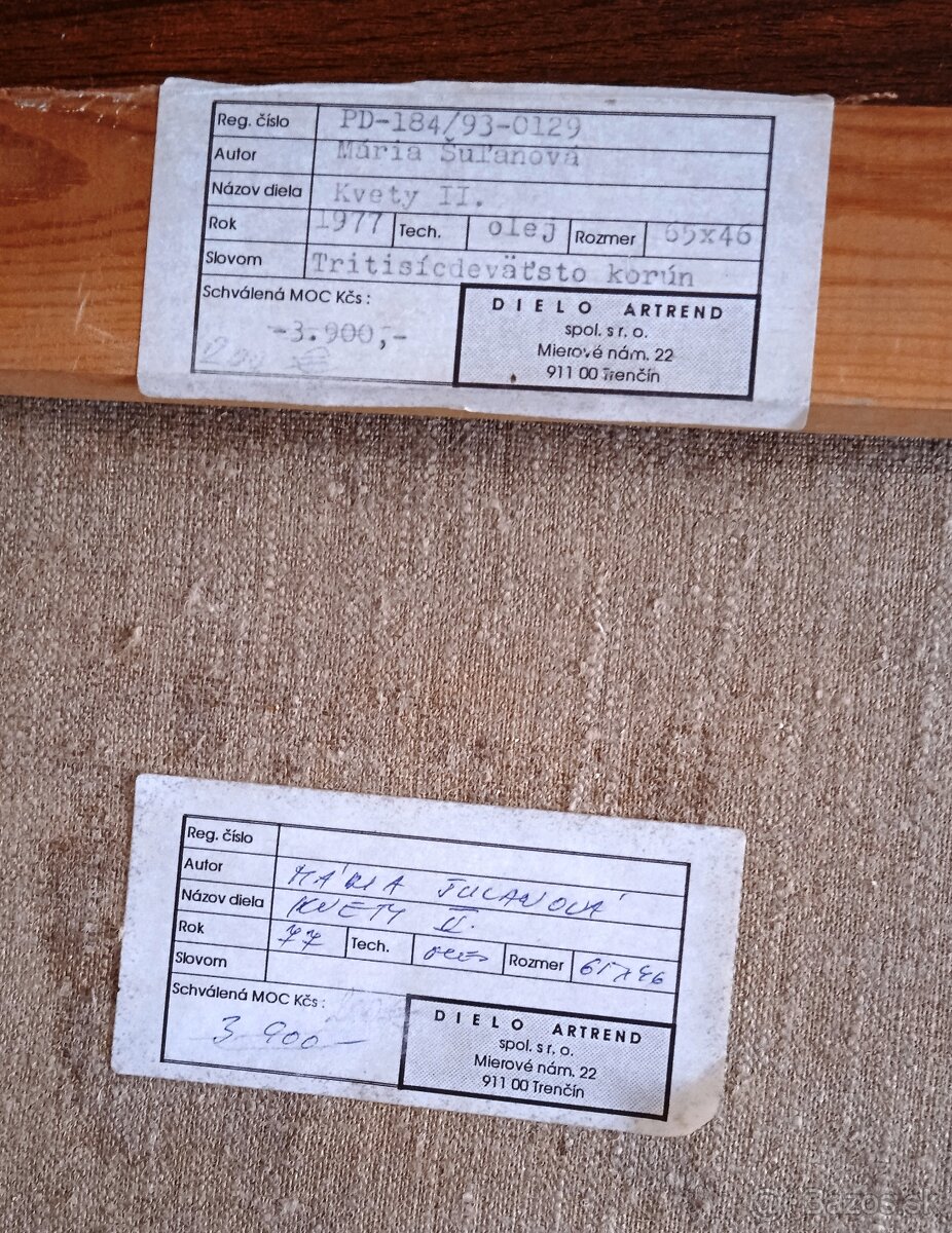 Mária Šuľanová - 2x olej - 7