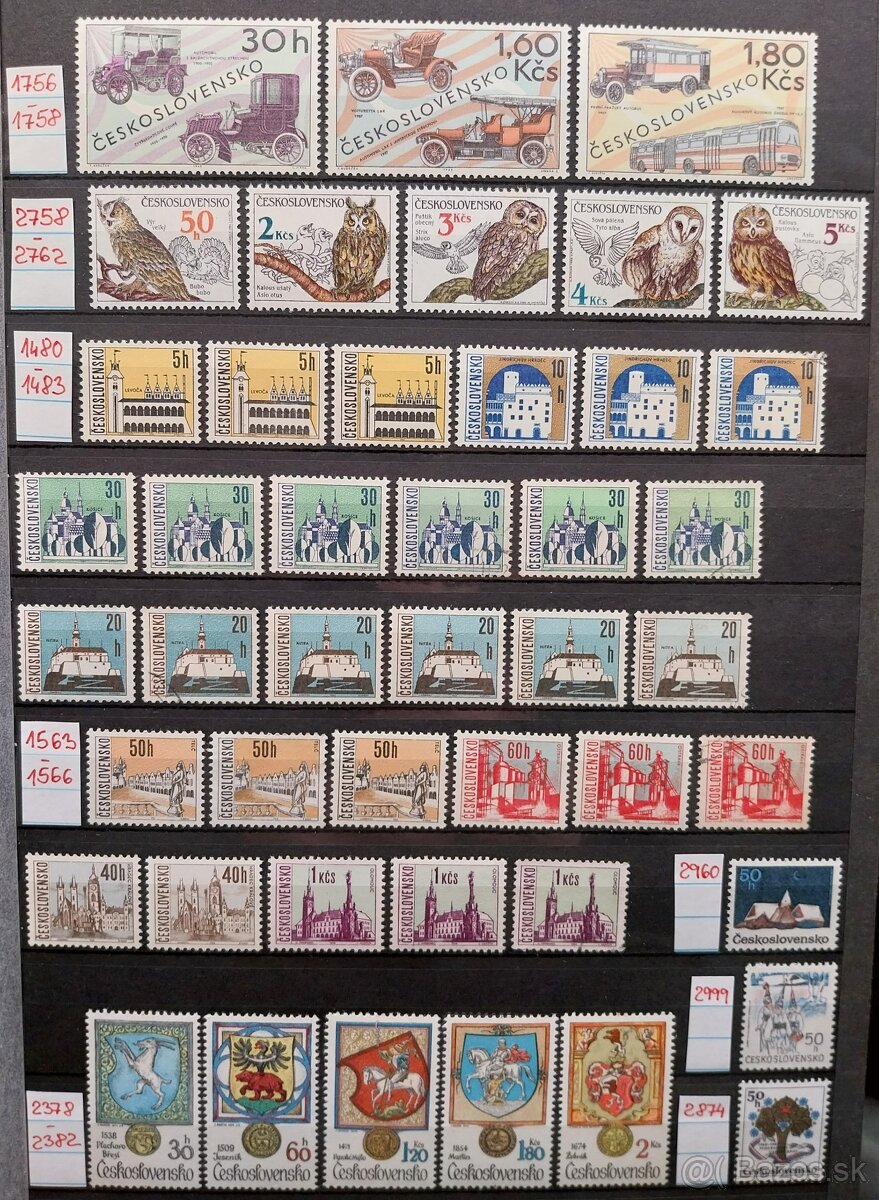 Známky ČESKOSLOVENSKO – 4 - 7