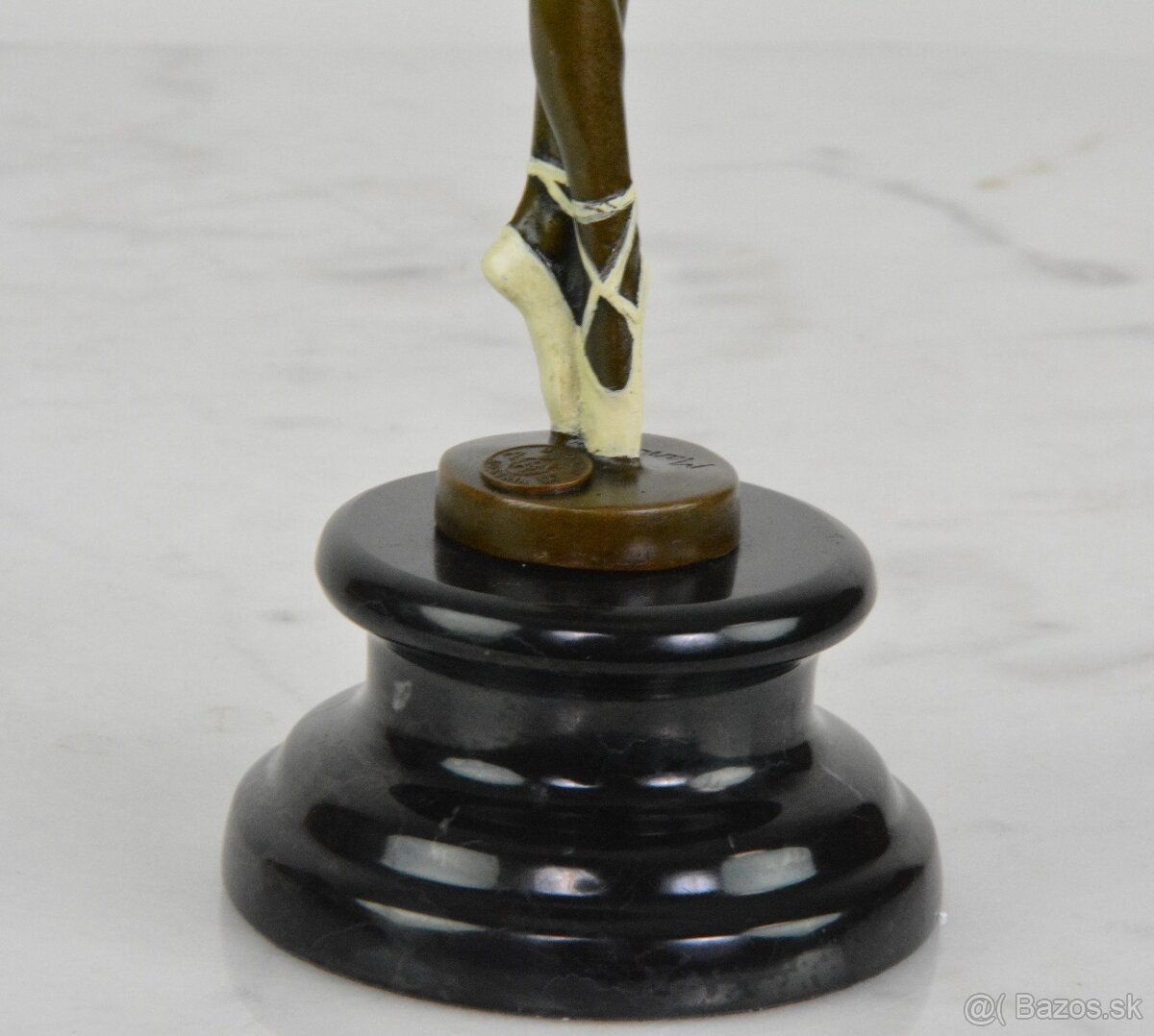 Bronzová soška - Baletka - kolorovaná - 7