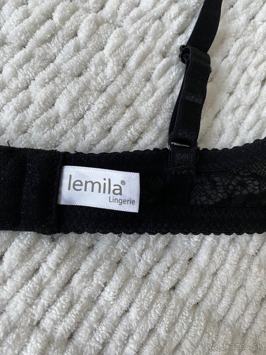 ČIERNA ČIPKOVANÁ PODPRSENKA - 7