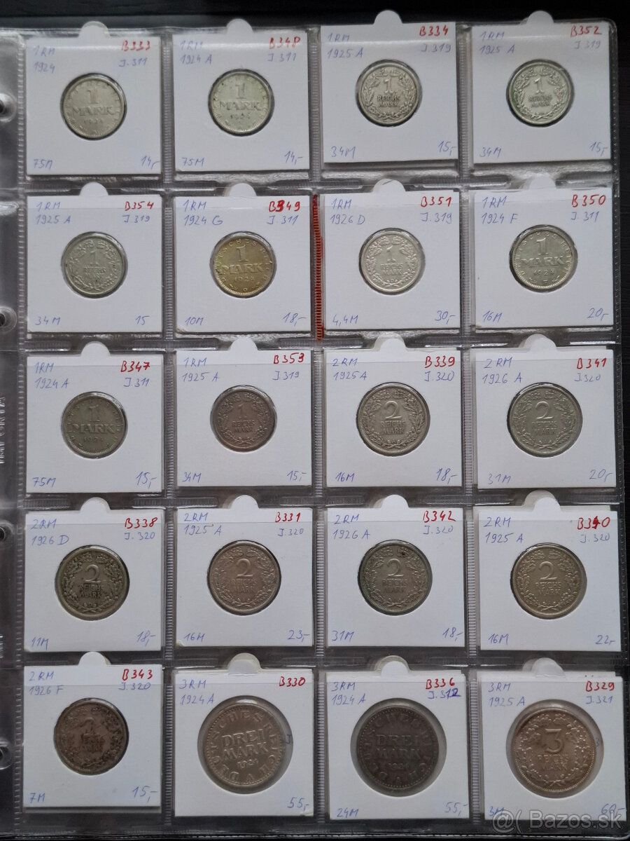 mince Nemecko - Weimarska Republika - 7