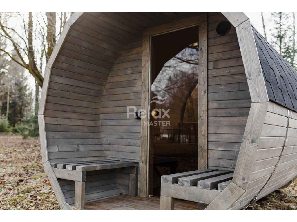 Finská sudová sauna 3m Premium - 7