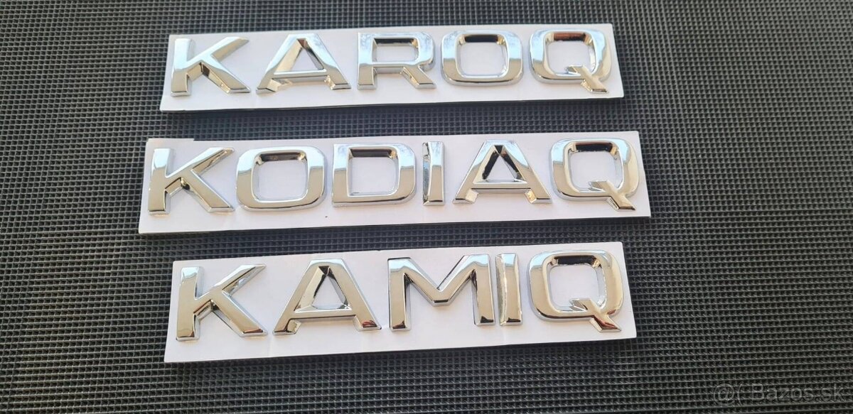 ŠKODA nápisy ČIERNE / CHROMOVE - 7