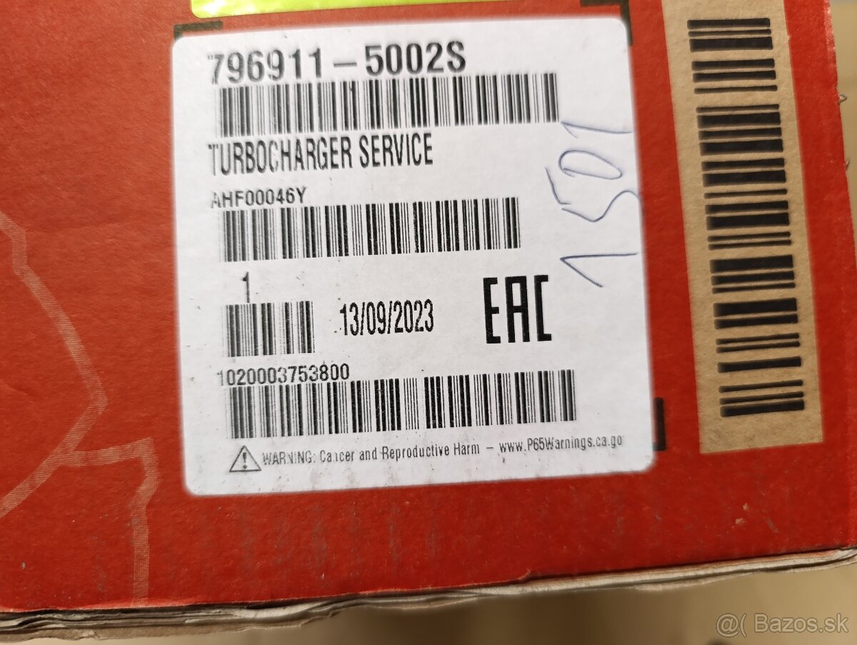 Turbodmychadlo Garrett Jeep Cheroke, Wrangler, Nitro 2.8CRD - 7