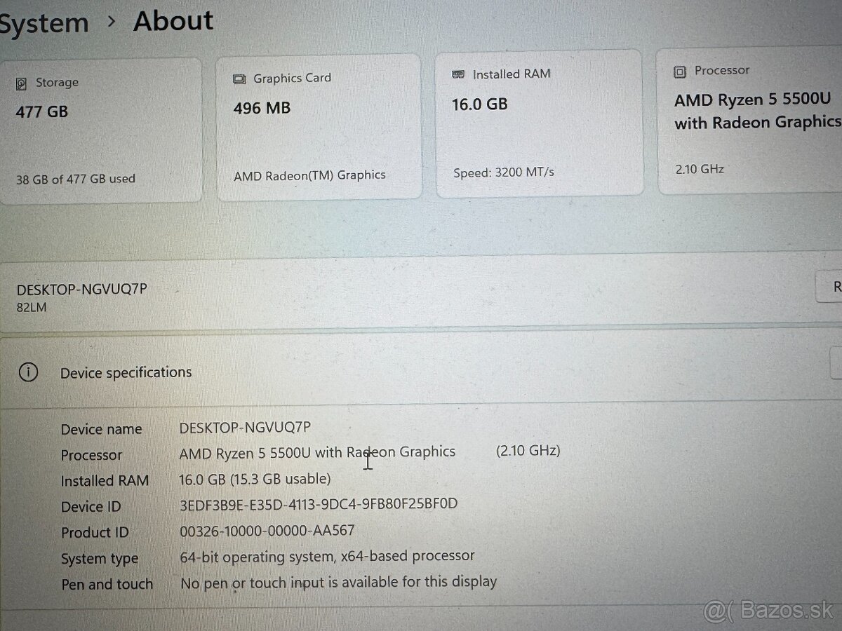 PREDAM Lenovo IdeaPad 5 14ALC05 Graphite Grey celokovový - 7