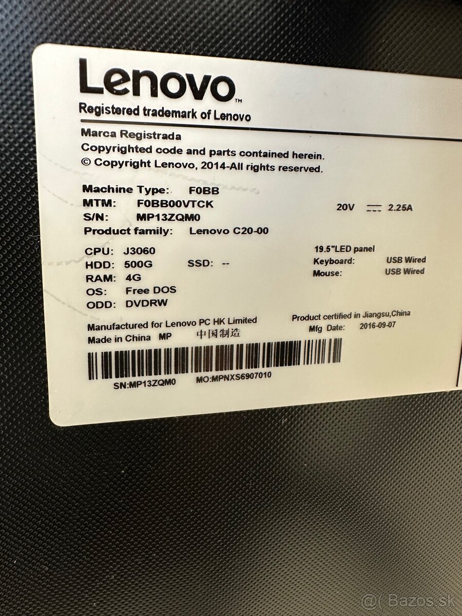 Lenovo All-in-One C20-00 - 7