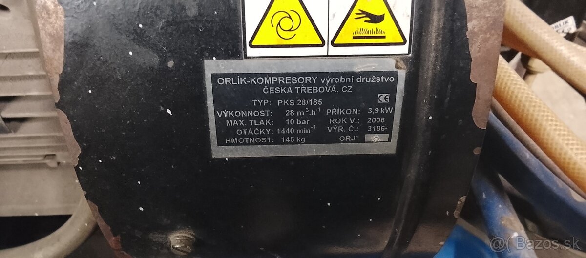Kompresor Orlík dvojvalec Pks28 185l - 7