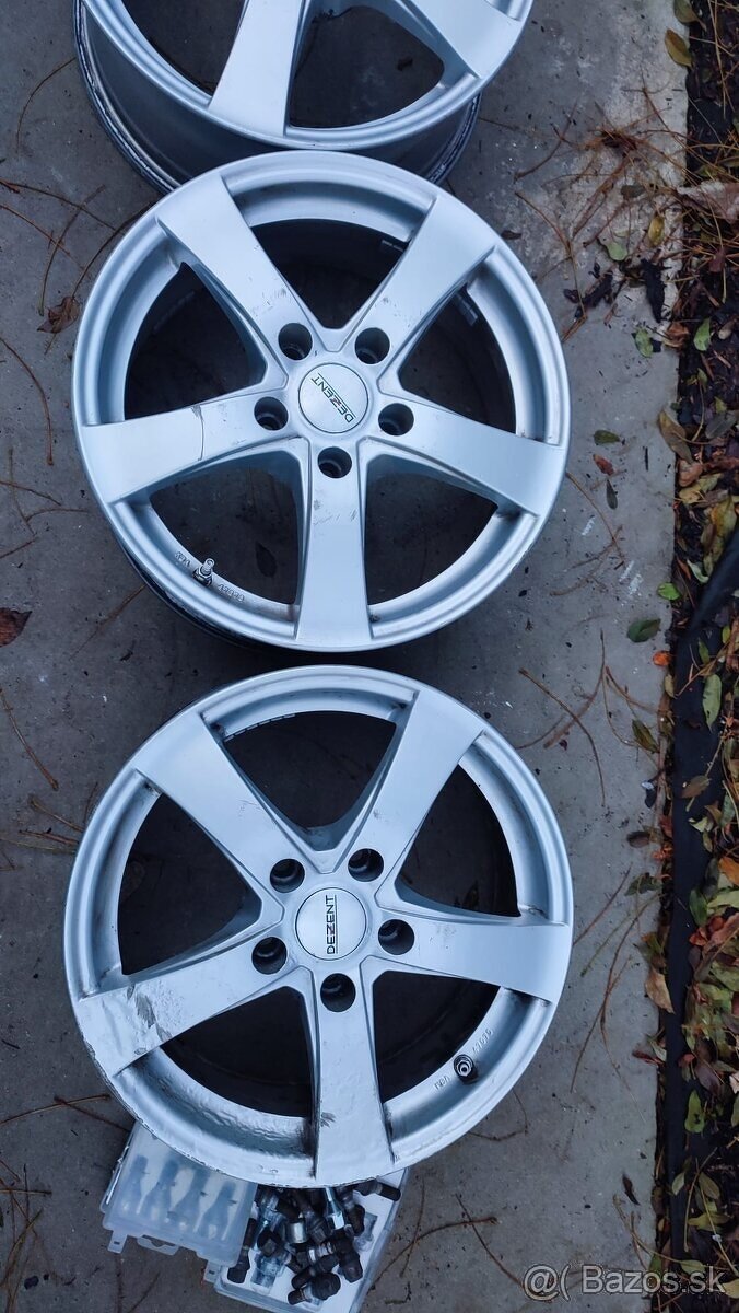 ALU disky Dezent 6 1/2 Jx16H2 aj so snimacom tlaku - 7