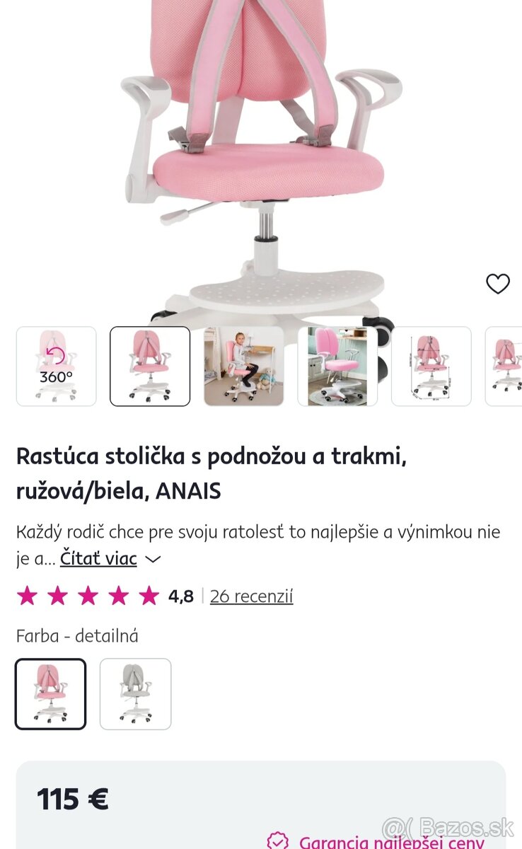 Detská stolička nastavitelna - 7