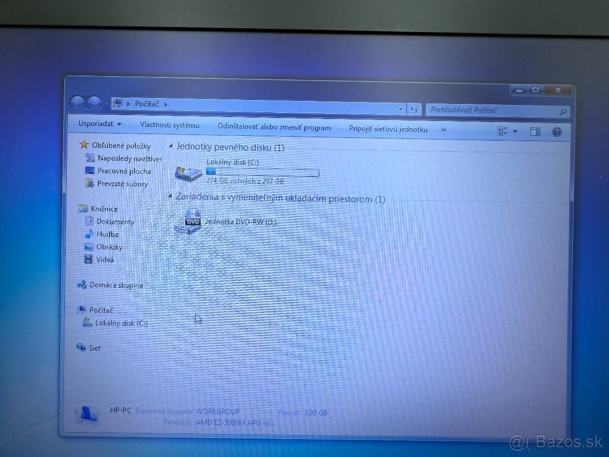 HP 4535s bez batérie, ako stolový PC, Win7, HDD 320GB - 7
