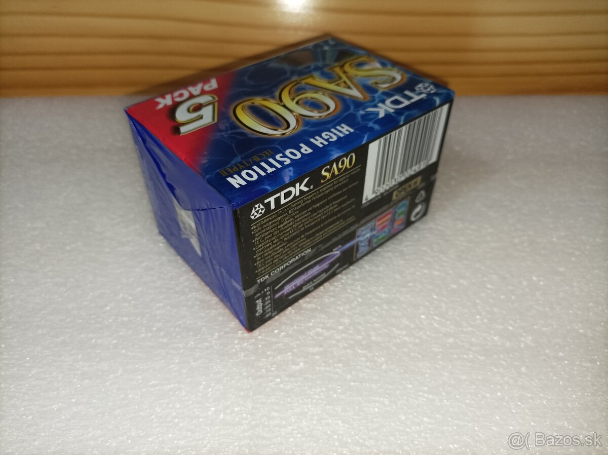 TDK SA90 - 5-kusové balenie MC kazety - 7