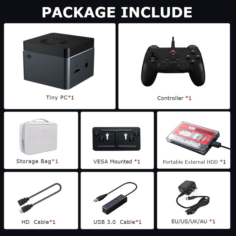 Mini počítač Intel J4125 DDR4 8GB RAM, + viac ako 65 000 hie - 7