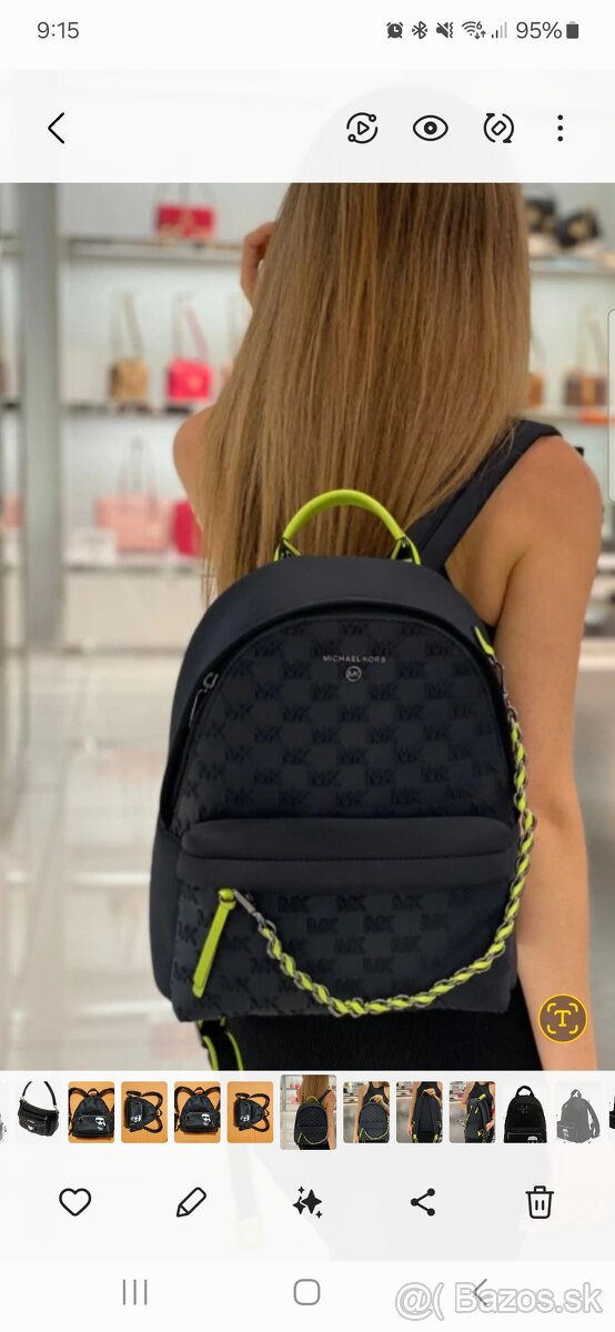 Minimálne nosený batoh Michael Kors + darček - 7