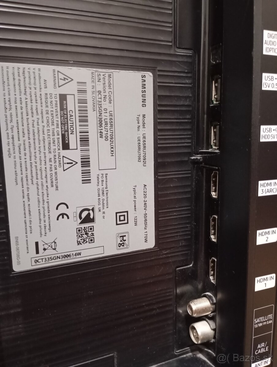 Predam televizor značky SAMSUNG 163cm - 7