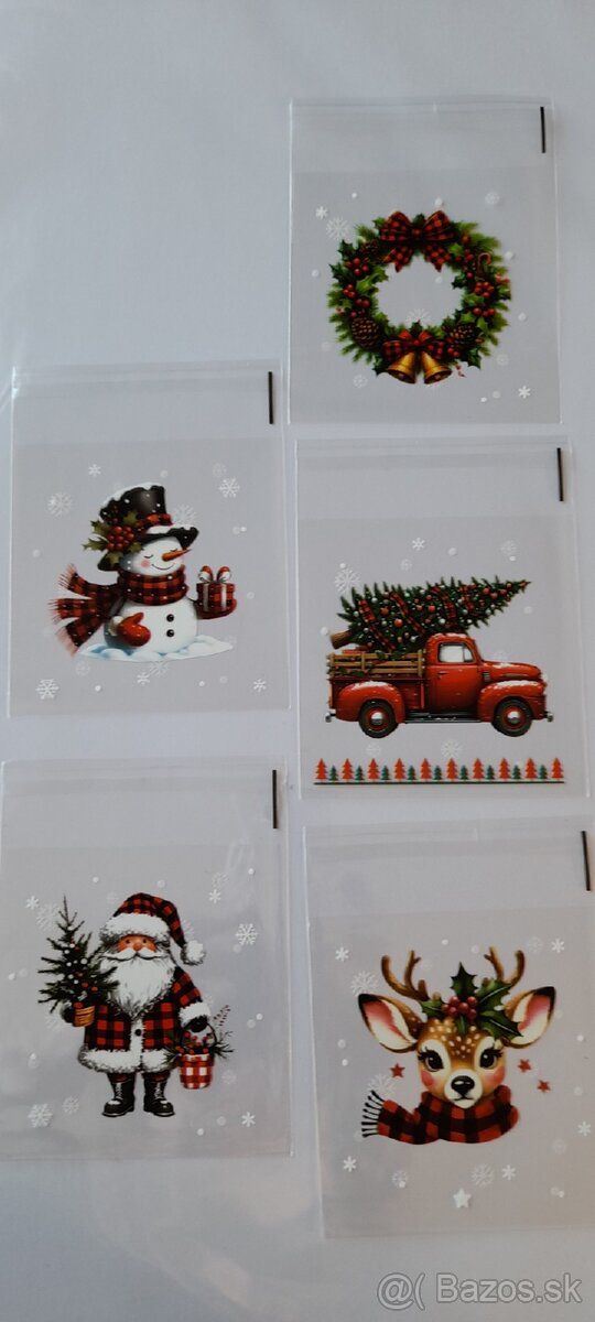 Vianočné drevené stromčeky, ozdoby - 7