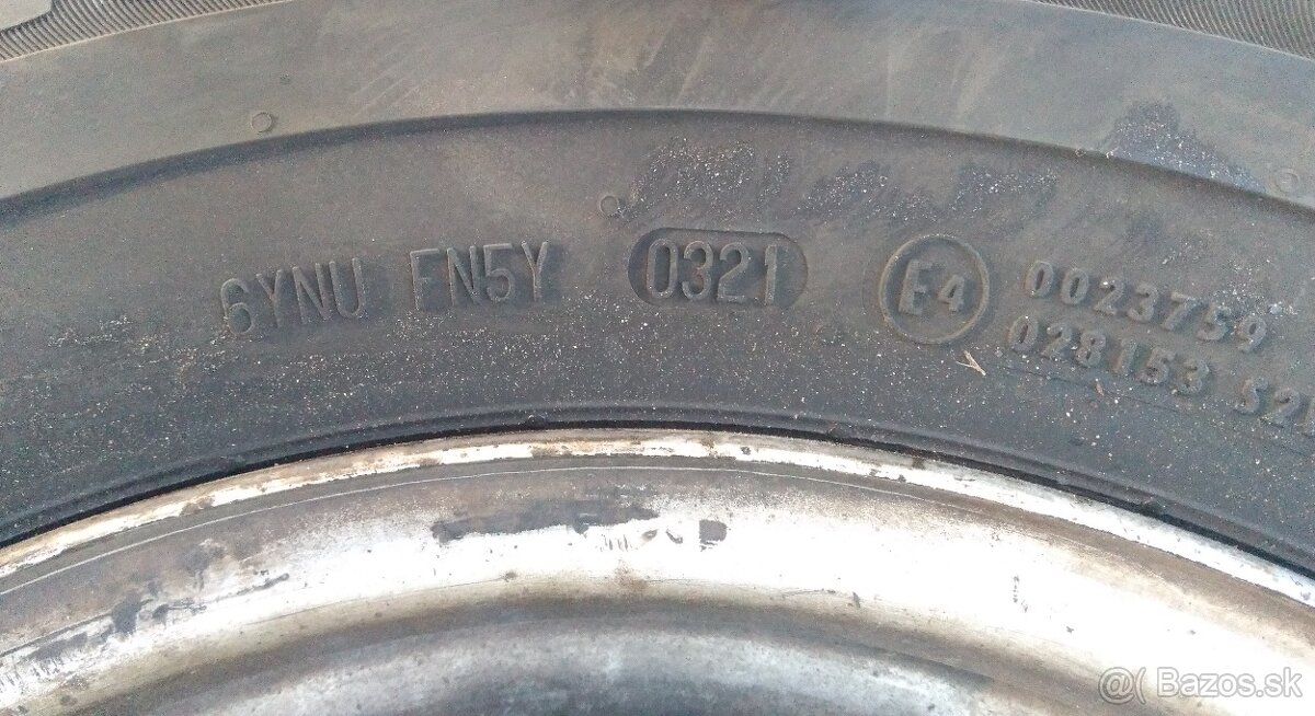 4 ks letné pneu Matador 225/70 R15C na plechových diskoch - 7