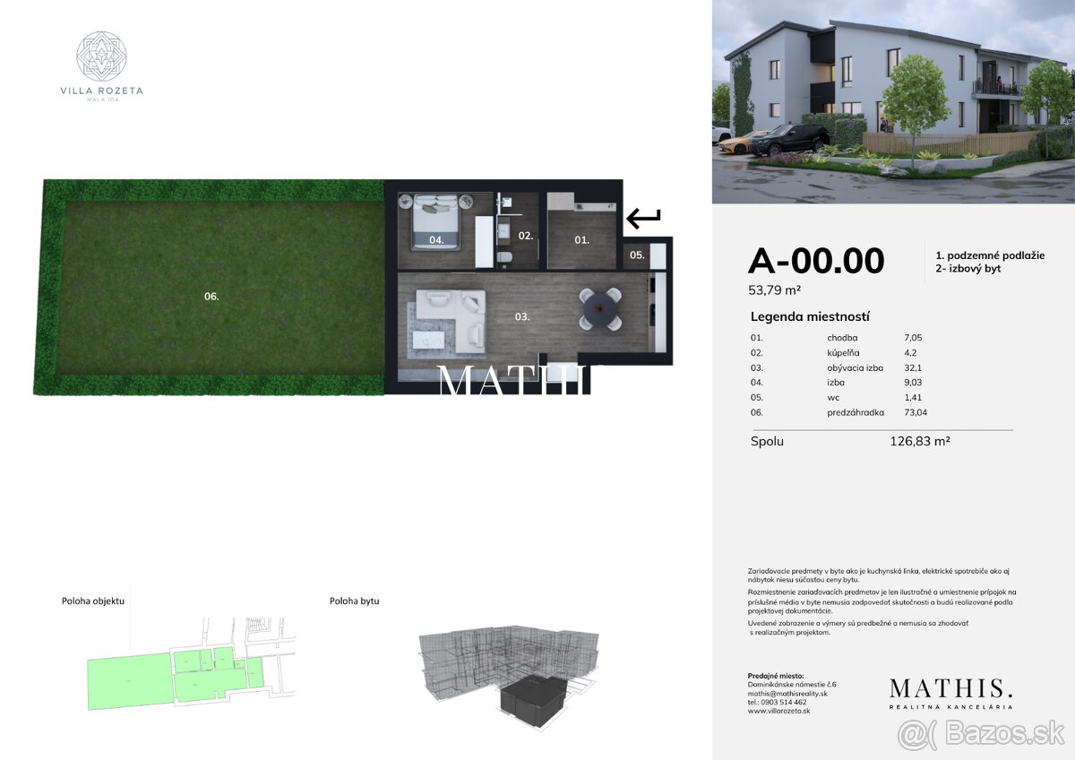 Na Predaj 2 izbový byt 0.A. v Novostavbe Villa Rozeta - 7
