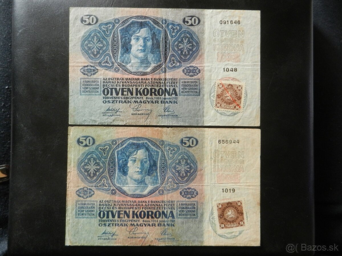 Staré vzácnejšie bankovky Rakúsko Uhorsko - 7