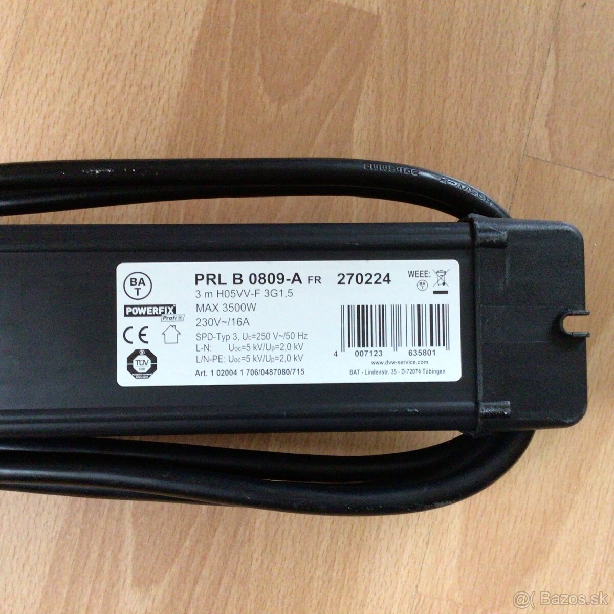 Zásuvková lišta so 7 zásuvkami - 7