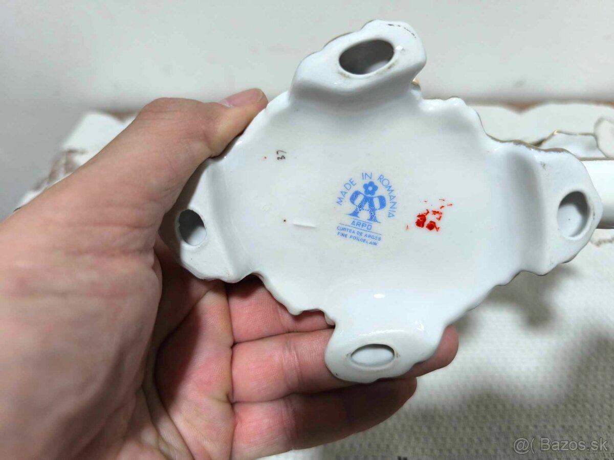 Porcelánový svietnik s anjelikom - 7