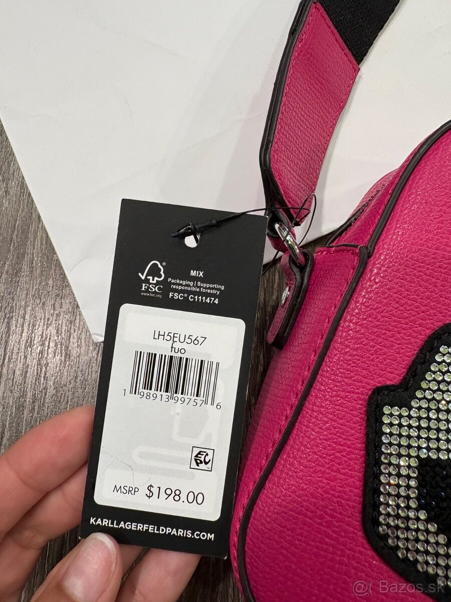 Karl Lagerfeld kožená crossbody kabelka - 7