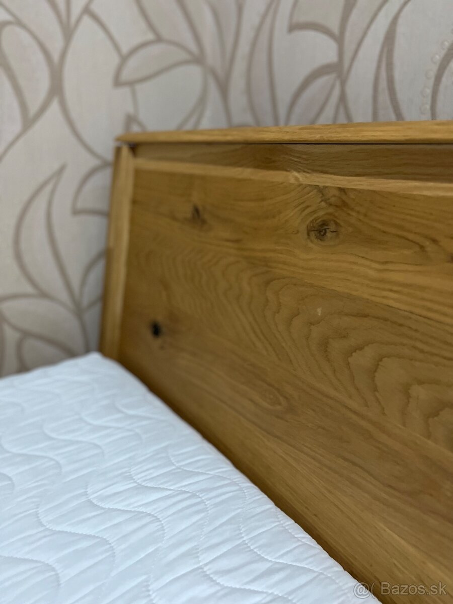 Posteľ z dubového masívu Mirek - 7