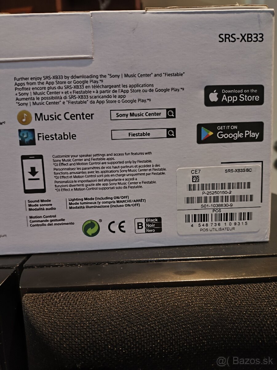 Bluetooth reproduktor SONY SRS-XB33 (čierny - 7