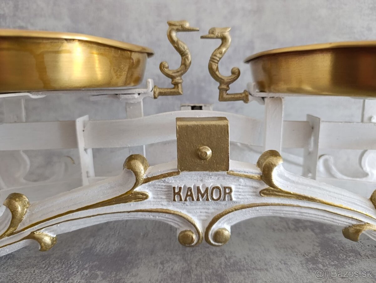 Staré 5kg dvoumiskové váhy KAMOR po renovaci. - 7