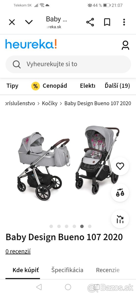 Kočík baby design sivy - 7