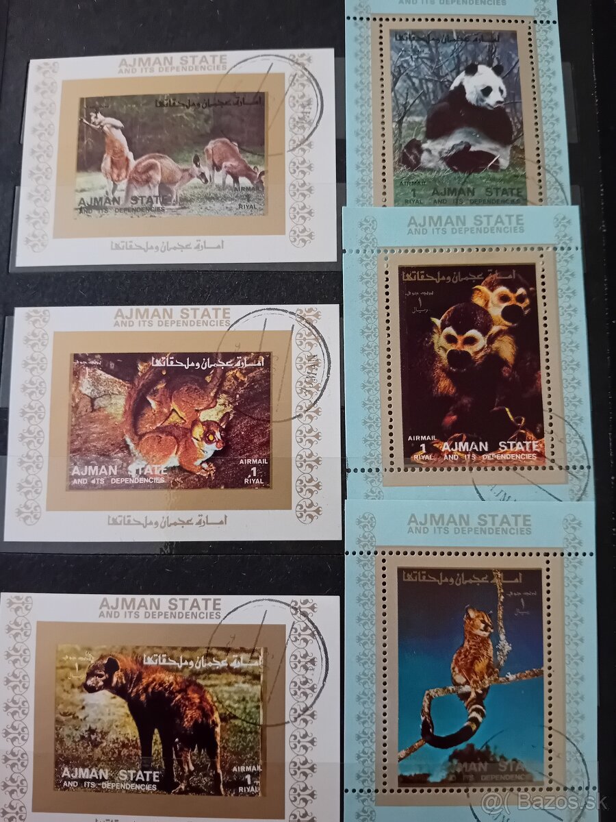 Známky v albume fauna - 7