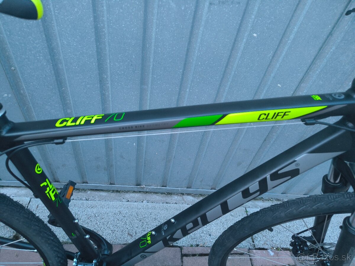 Predám bicykel Kellys 70 Cliff 70 Black Green L - 7