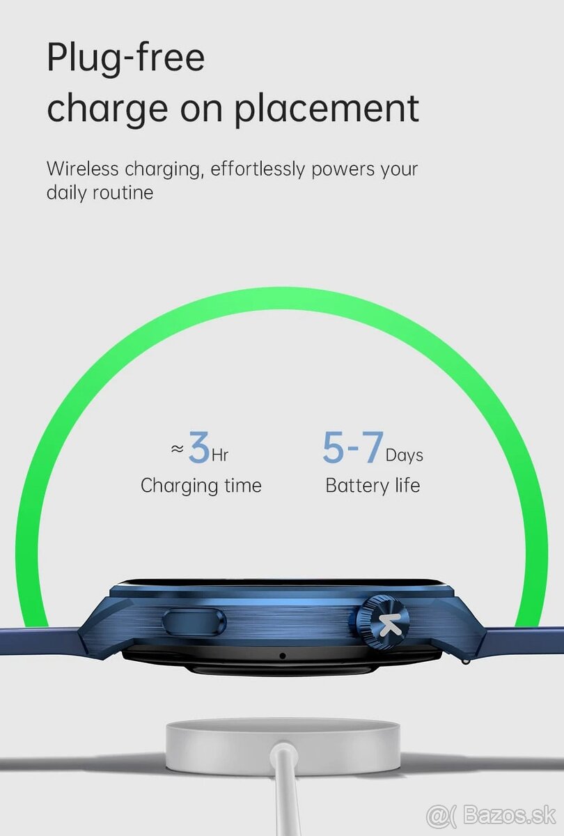 Smart hodinky Kumi 1,43" amoled,BT hovory,AI asistent - 7