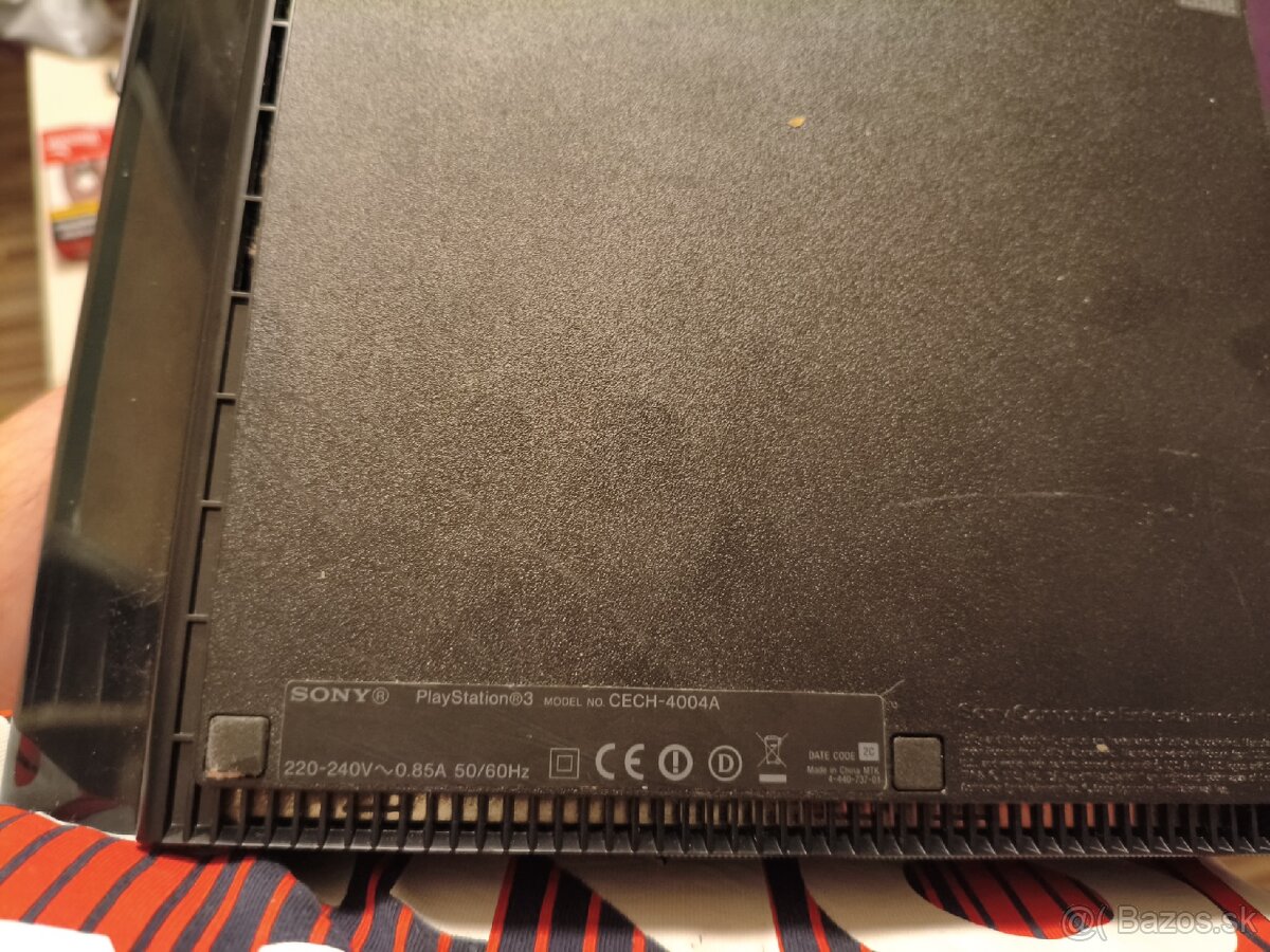 PS3 slim+2x or.ovladac+1x hra TOP STAV - 7