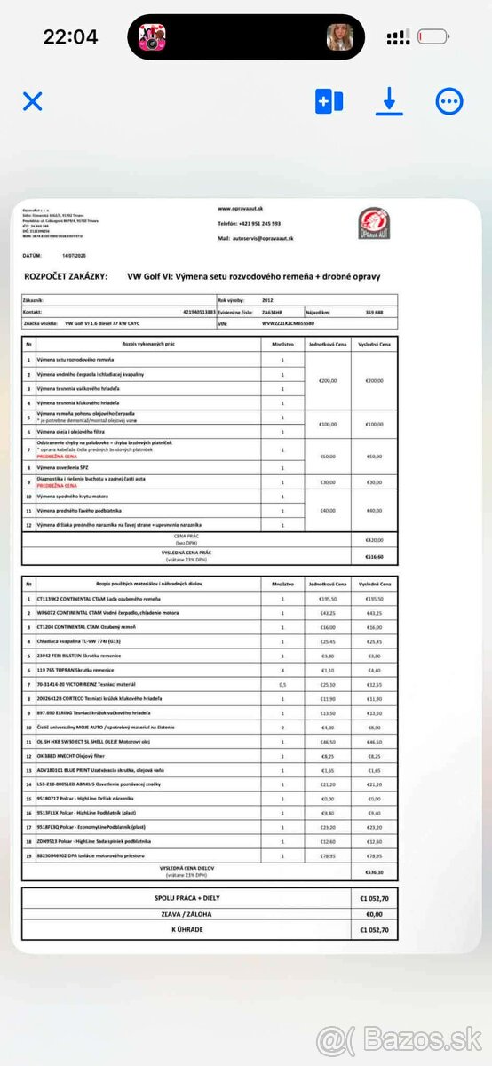 Golf VI variant 1.6TDI 77kw - 7