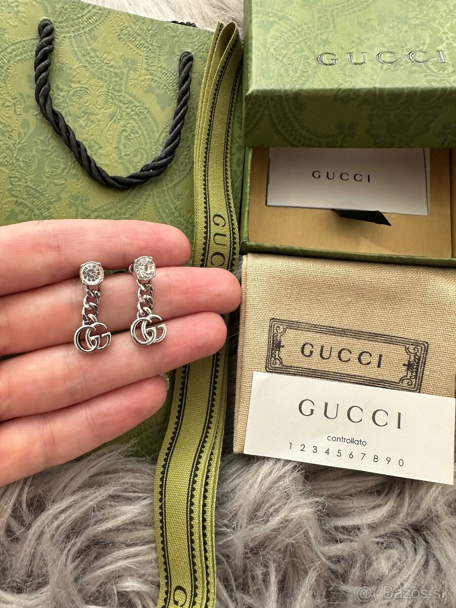Krásne nausnicky nové Gucci - 7