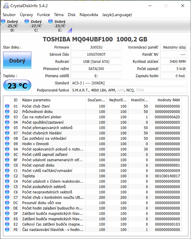 externy HDD 1TB TOSHIBA CANVIO - 7