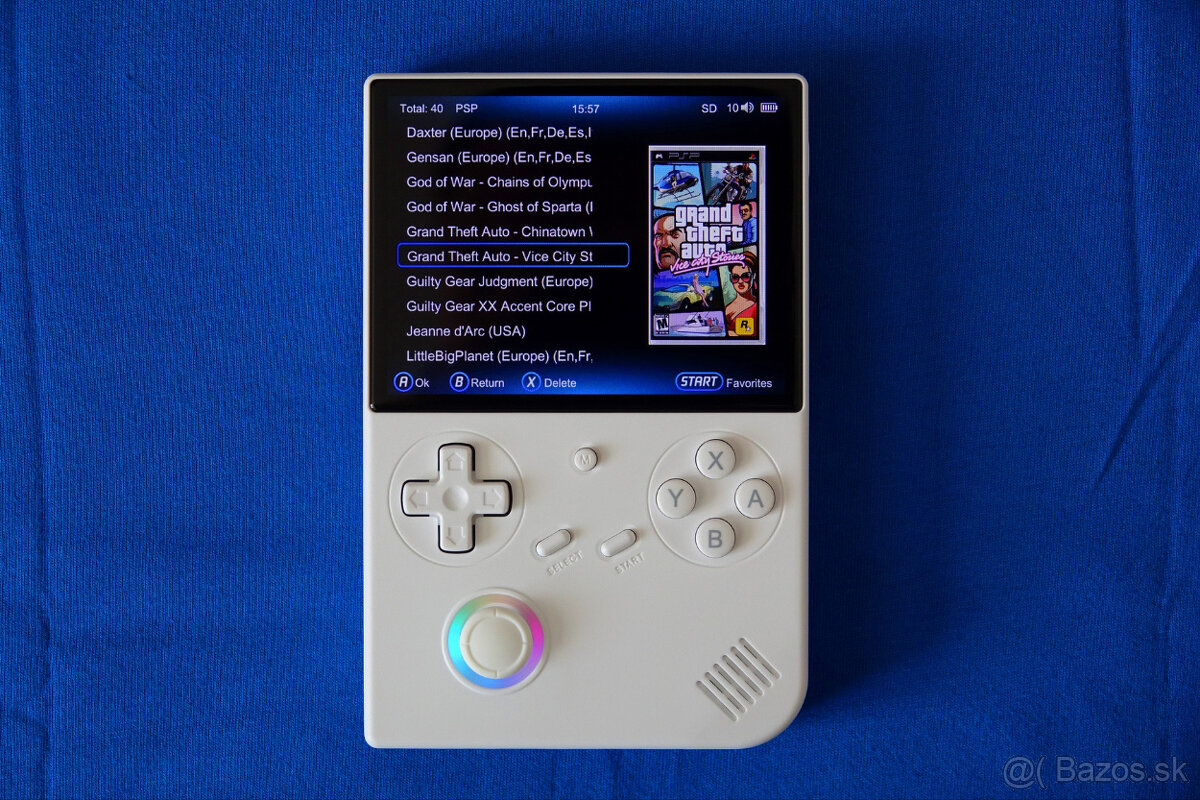 Anbernic RG40XX V nová konzola - SONY PSP a PSX + hry - 7