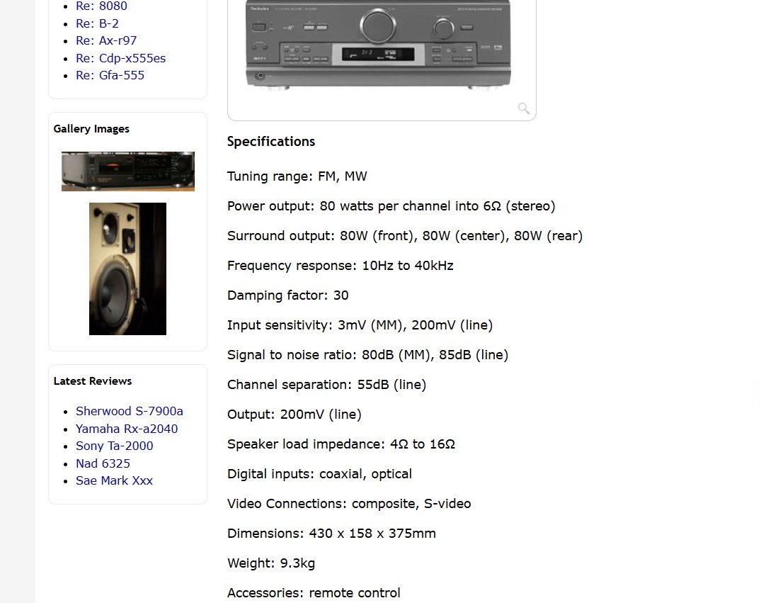 5.1 zosilňovač domáceho kina Technics SA-DX850 komplet - 7