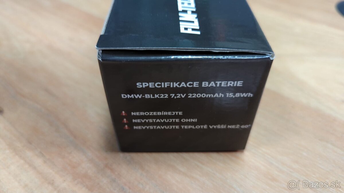 Nabijacka a 2x baterka BLK22 pre fotaky Panasonic - 7